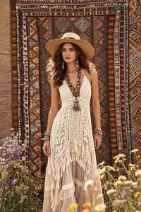 Váy maxi & vòng cổ handmade